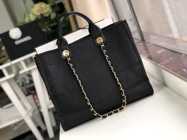 Chanel女包 66941 香奈兒經典款沙灘包 Chanel帆布購物袋  djc4037